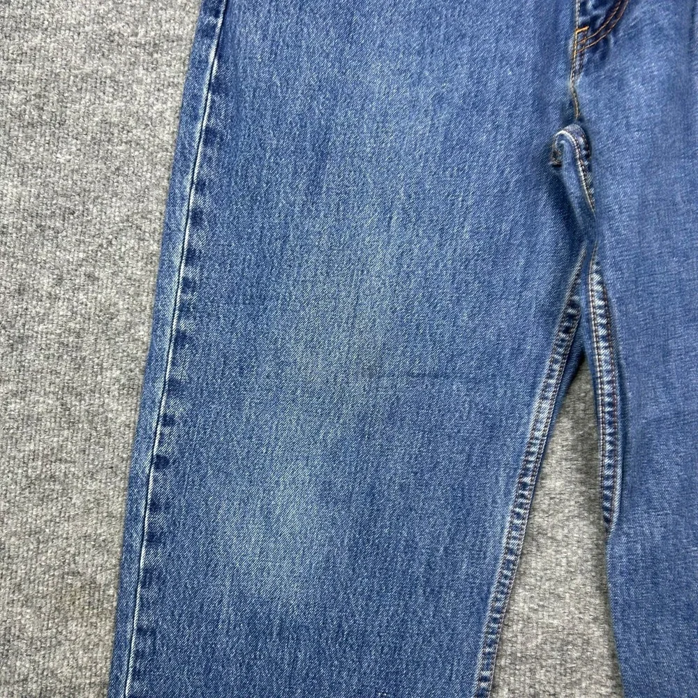 Levi's 550 Jeans Men's Blue Denim Pockets High Rise Relaxed Straight Fit - 38X30
